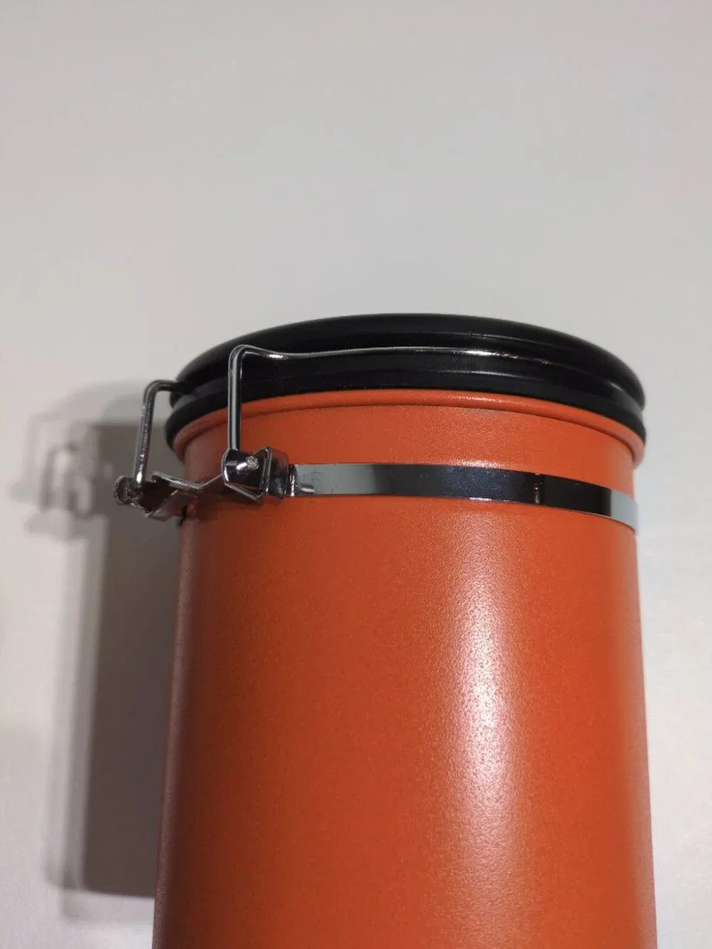 Coffee Gator Orange Canister Set 16 oz Sealed Stainless Steel Coffee Jar Scooper
